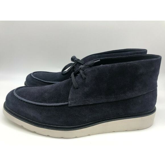 Vince Men's Wayde Suede Chukka Boot Coastal Navy Blue Size US 9.5 $295 - Picture 11 of 12